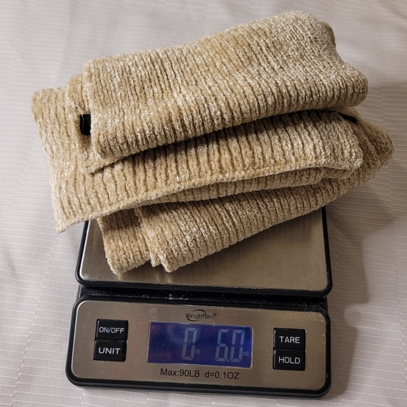 Dillard’s Tan Velvet Stretch Scarf - Picture 6 of 6